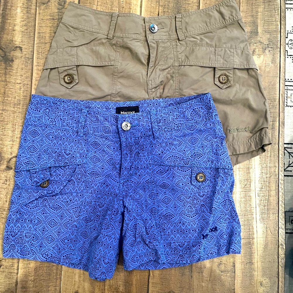 2 pairs of Marmot Ginny shorts set size 6